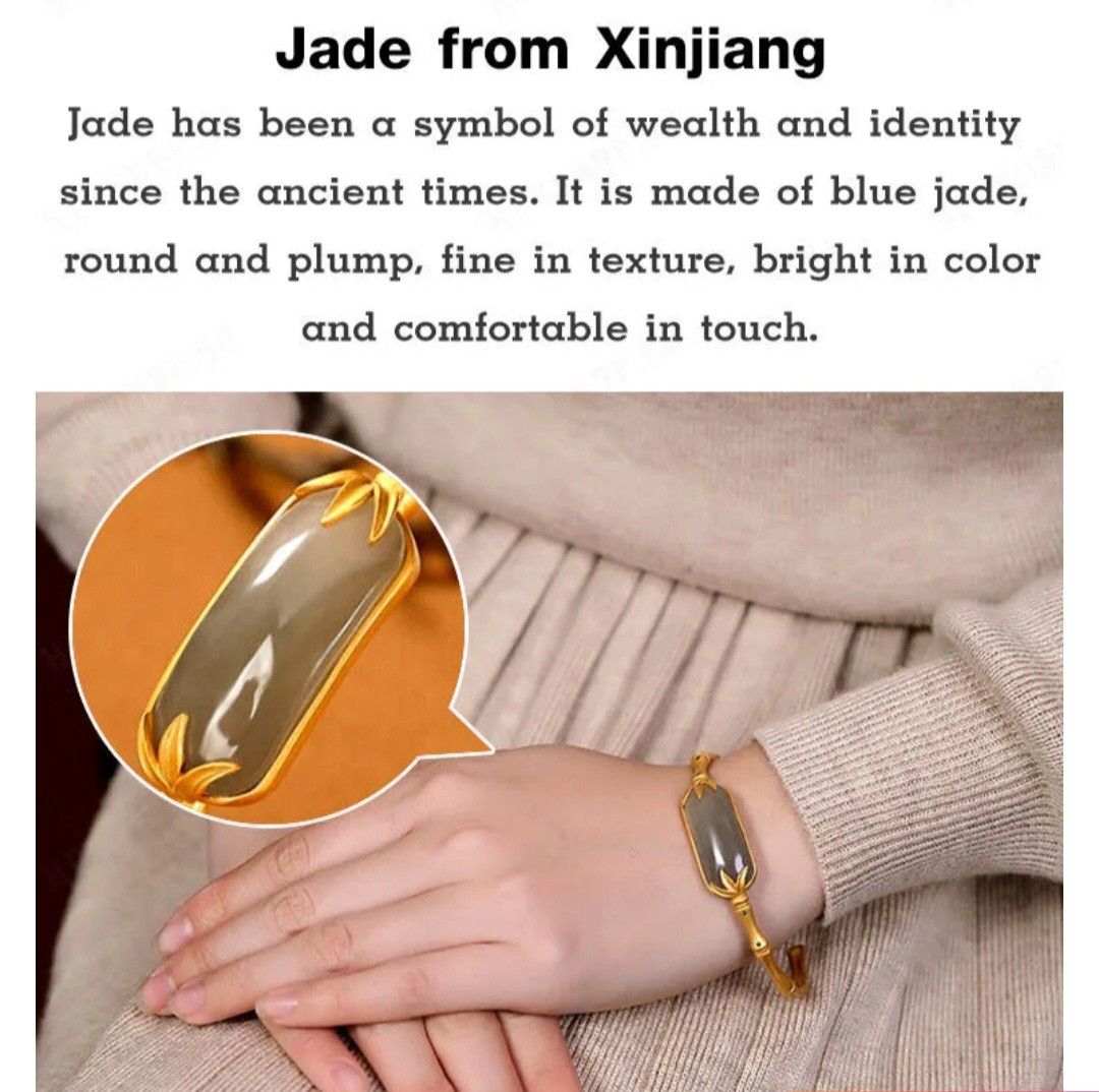 Gold tone top bangle bracelets