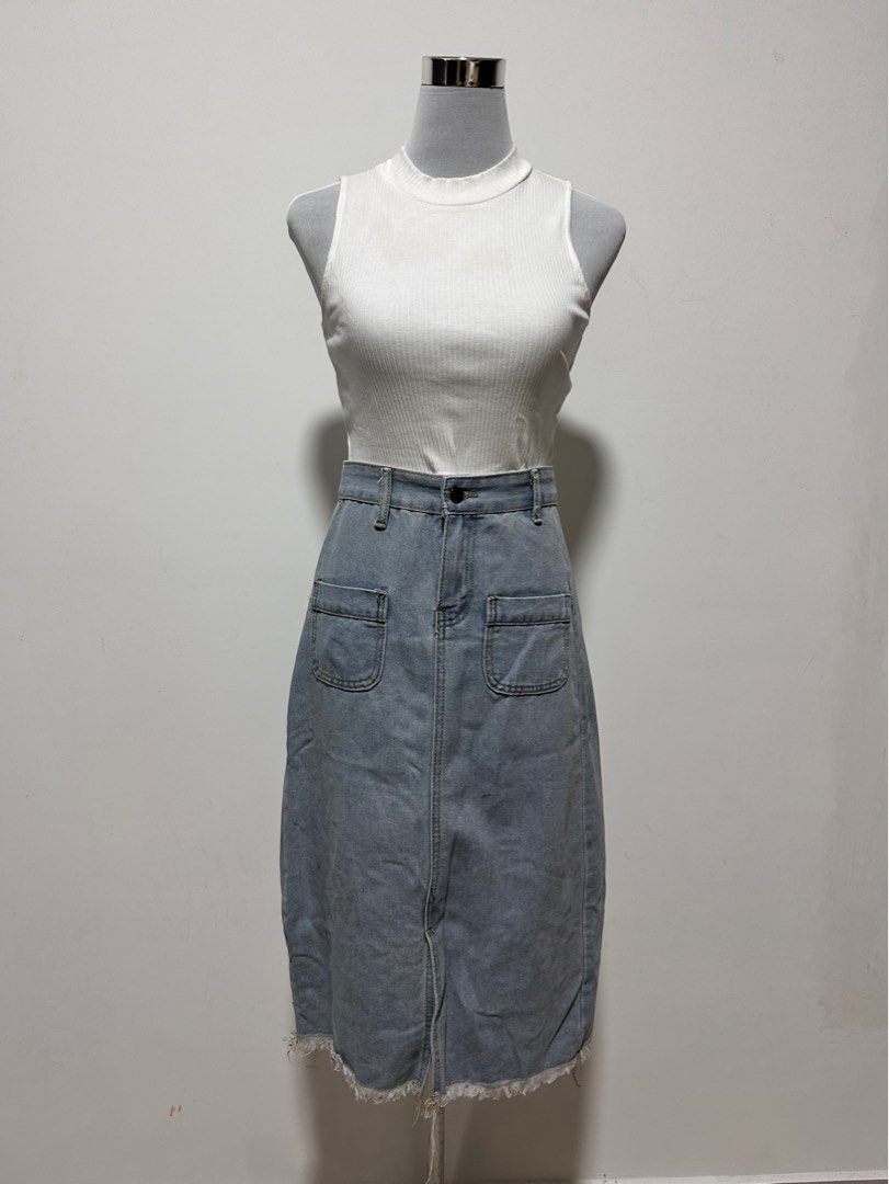 Xs jean skirt sales
