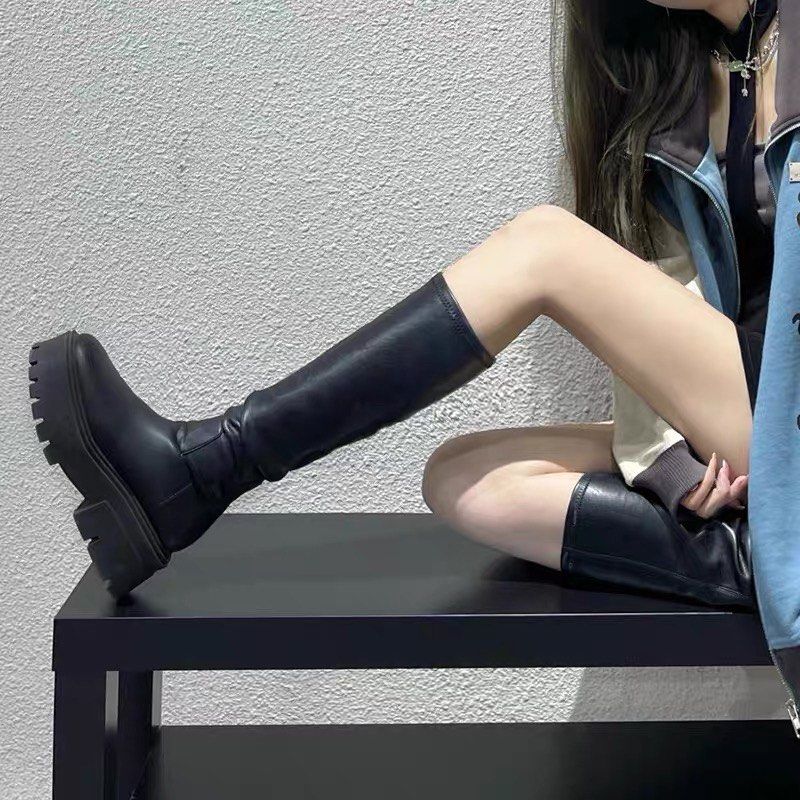Next black hotsell knee high boots