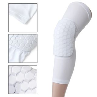 Compression Hex Basketball Leg Calf Sleeves Knee Brace Protector Support  Guard