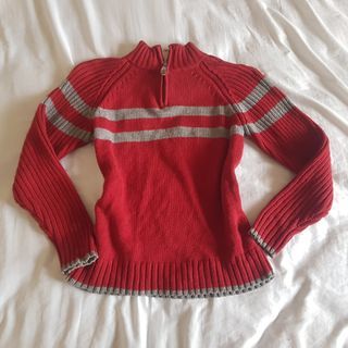 knitted bella handid core stripe windbreaker