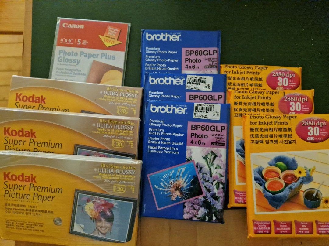 Kodak Brother photo paper 4x6 inch, Photography, Photography