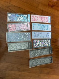 23 Sheets Kpop Deco Stickers Korean Photocard Stickers Ribbon Colorful  Confetti Glitter Letters Sticker Set Self Adhesive Alphabet Number Love  Heart