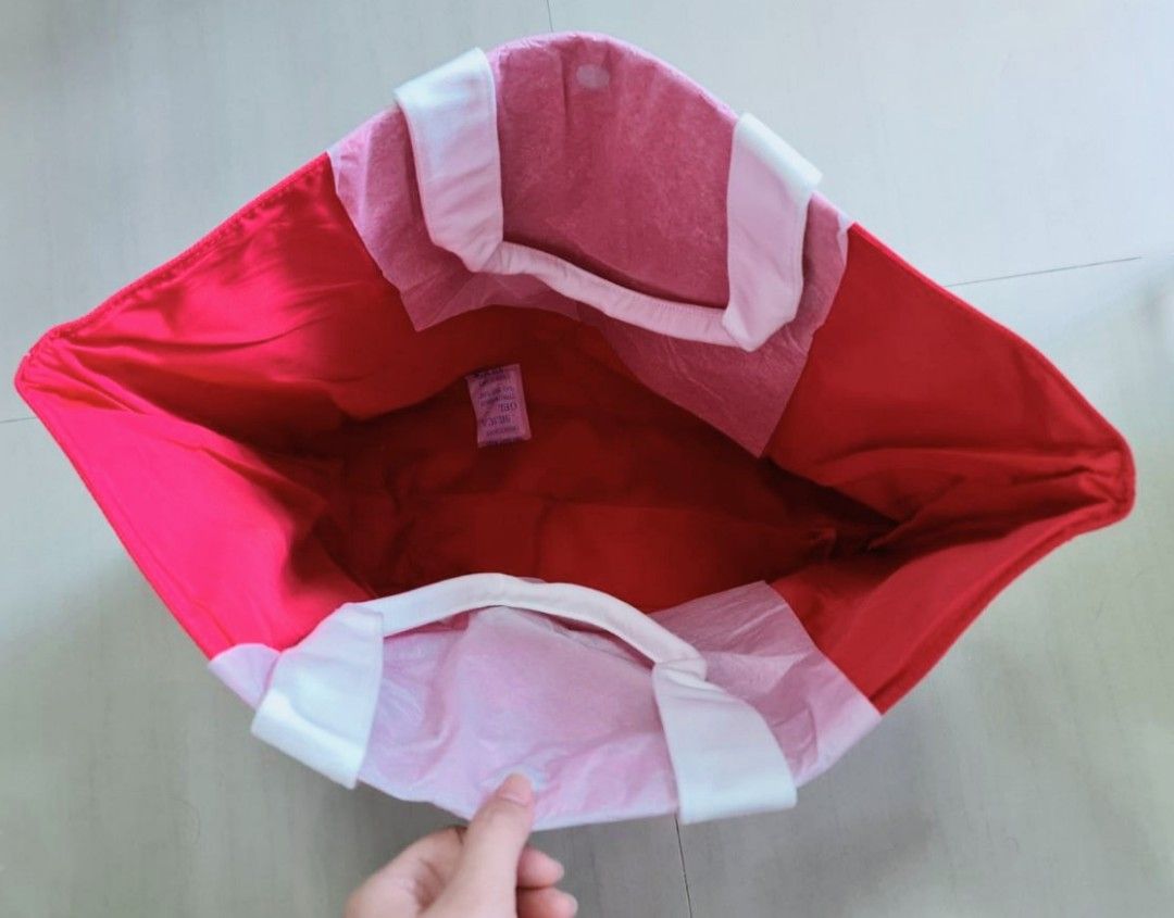 Lancome pink sales tote bag