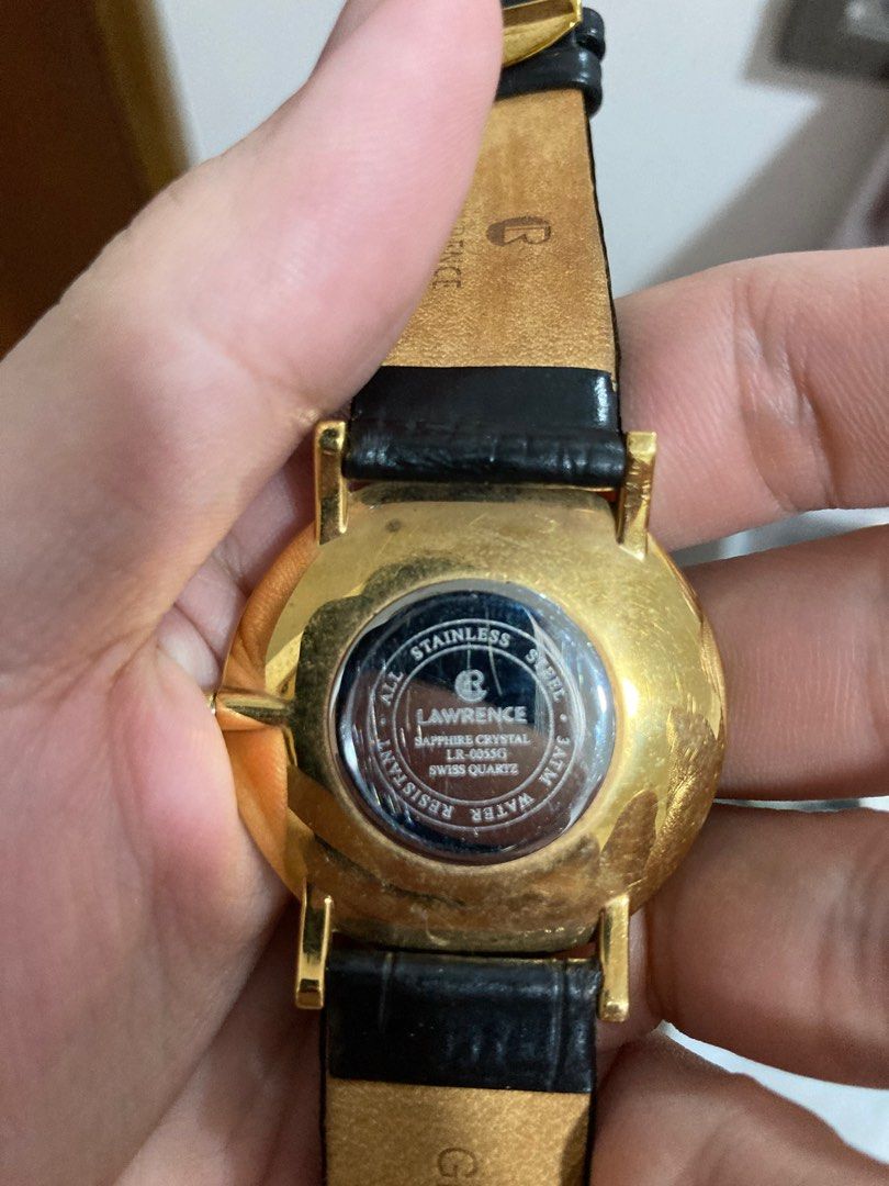 Lawrence Gold sapphire watch