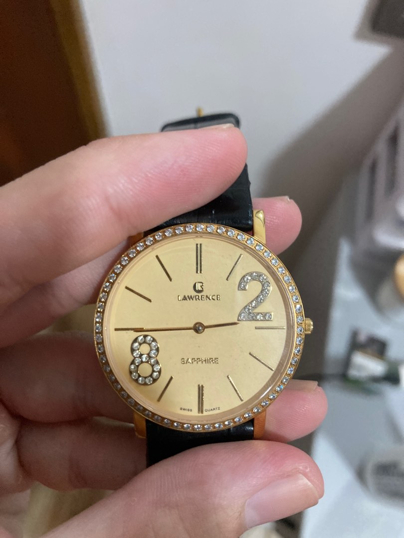 Lawrence Gold sapphire watch