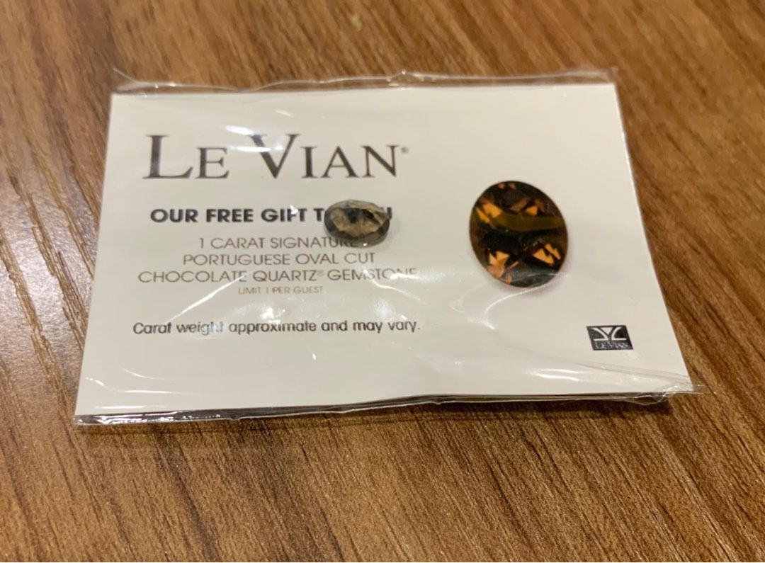 Le vian 1 carat chocolate quartz gemstone hot sale