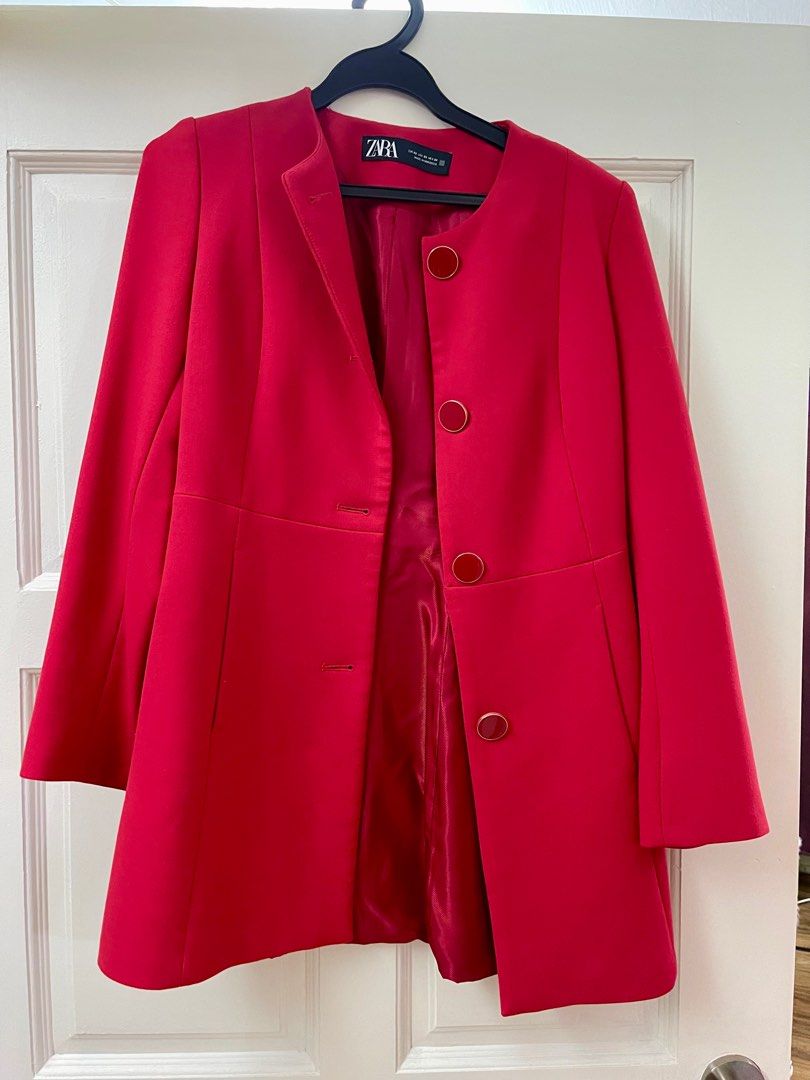 Red overcoat for ladies shop