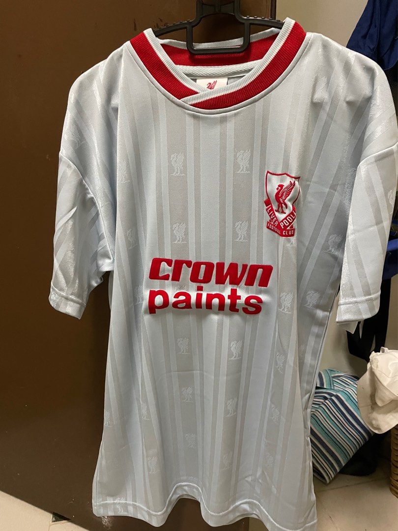 Liverpool Retro Men s Away Jersey 87 88 Men s Fashion Tops