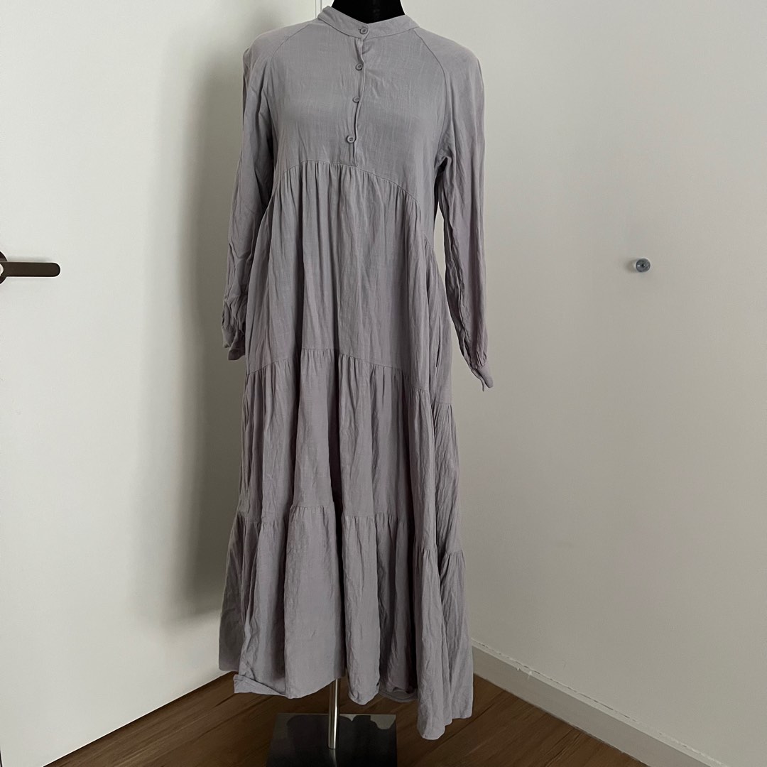 Grey flowy dress outlet