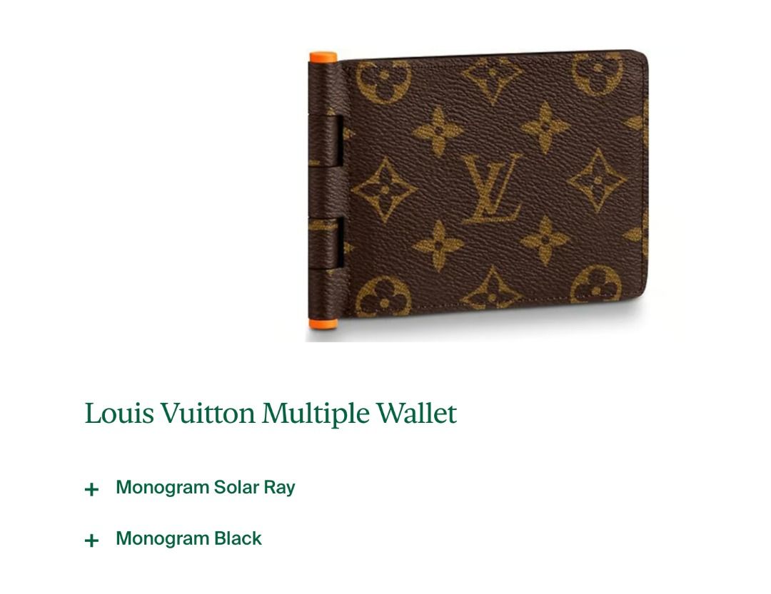 Louis Vuitton Virgil Abloh Multiple Wallet SS19 (Category: Luxury Bags & Wallets) located in Manila. Submitted by kickz_42 (Listing ID 1276111036, Image 3). Description: FOR SALE: - Like new, 9/10 Condition, VERY RARE - Small chip on hinge - 101% Authentic, NOT FAKE - Purchased from StockX - No Box, Comes with the wallet cloth bag/pouch - Check all you want, what you see is what you get MEETUP: - Mezza Residences/SM Sta. Mesa (QC) - San Juan - Or