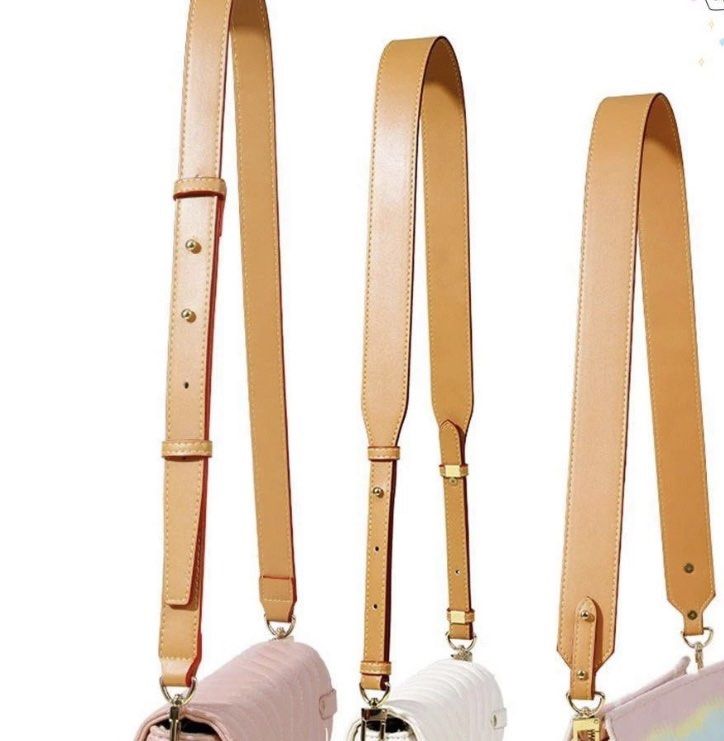 WUTA Replacement Bag Strap For LV Graceful Neverful Underarm Shoulder Strap  Handbag Handle Belts Vachetta Leather Bag Accessorie