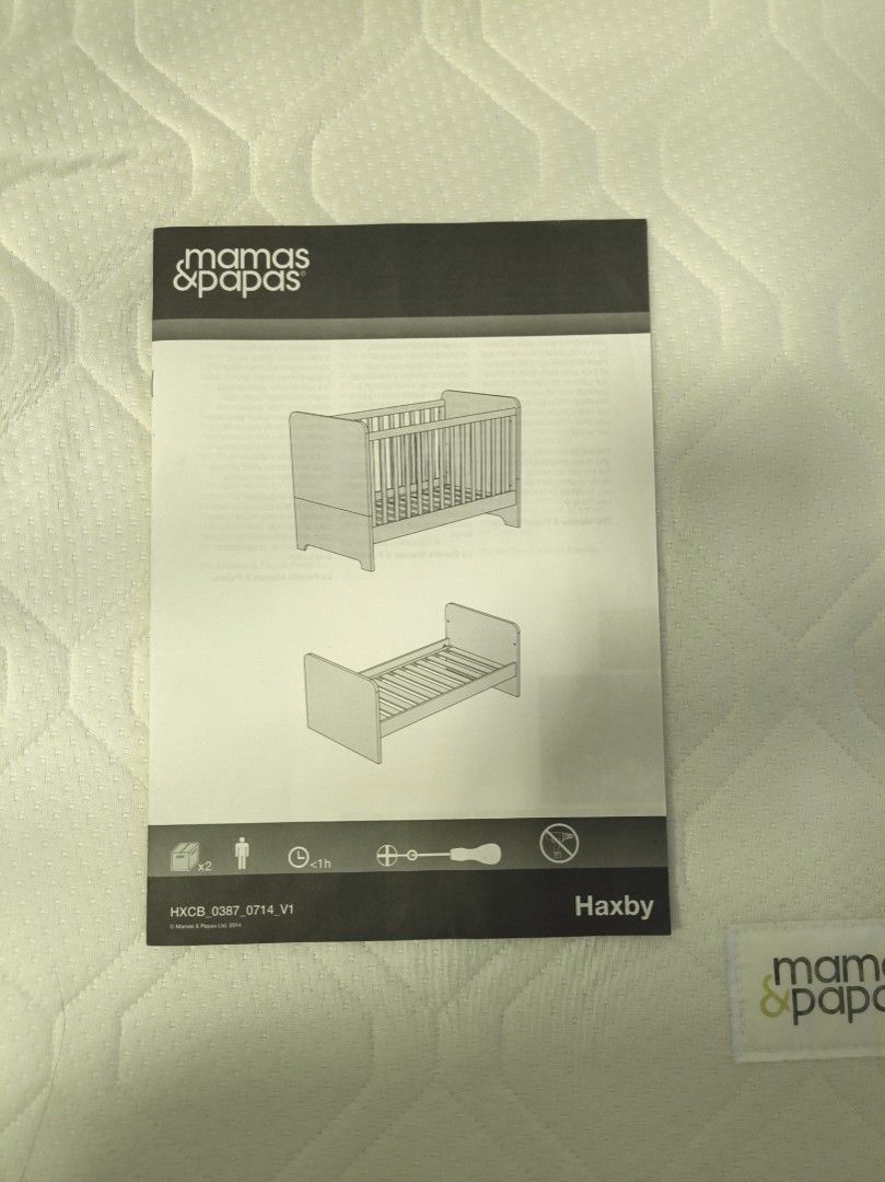 Mamas Papas Haxby Cot Cotbed toddler bed baby cot Babies Kids