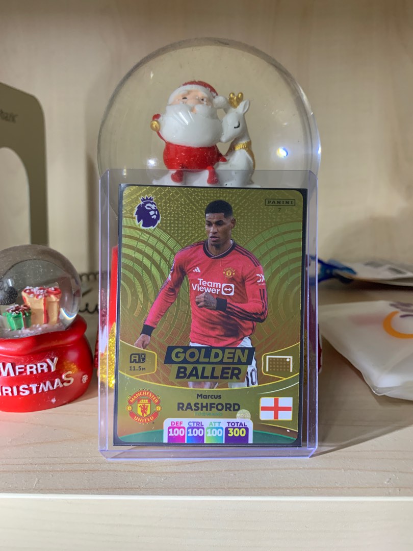 Marcus Rashford Adrenalyn XL 2024 Panini Golden Baller Card, Hobbies