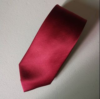 Marks & Spencer men’s unisex luxury neck tie red