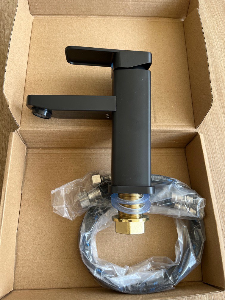 Matte black sink tap, Furniture & Home Living, Bathroom & Kitchen