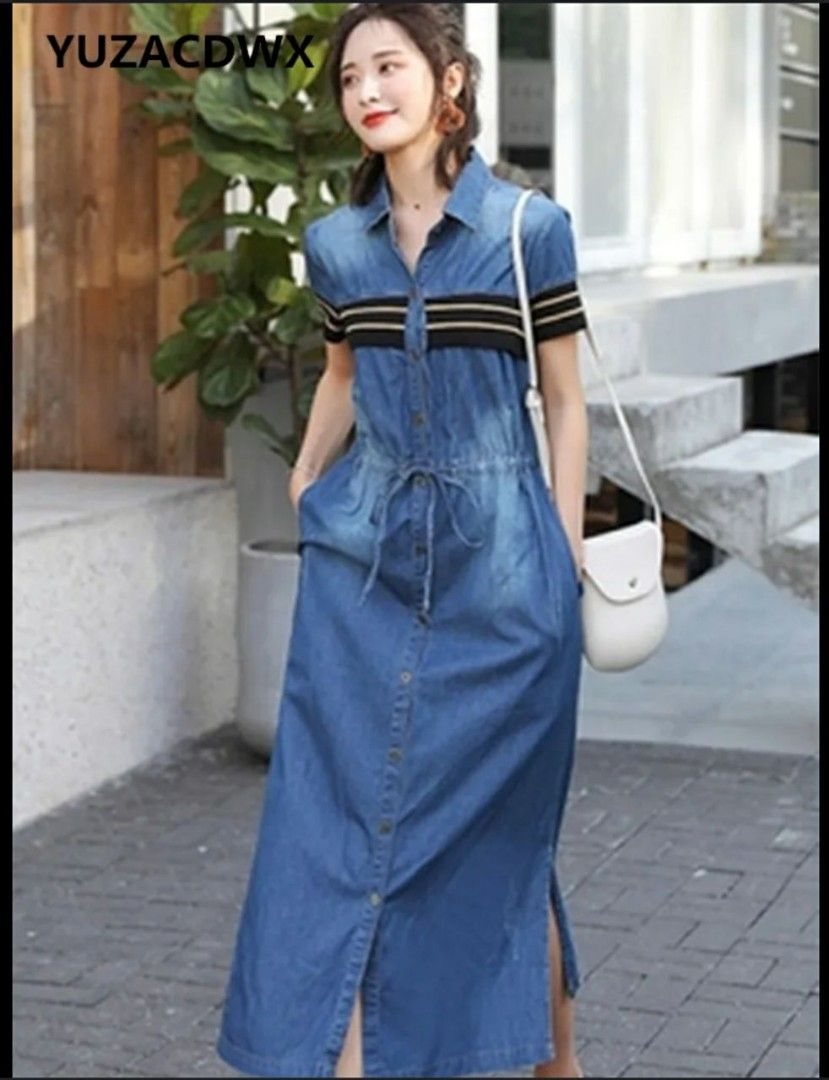 Dress denim sales wanita