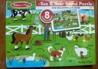 Melissa & Doug Old MacDonald's Farm Song Puzzle - 8 Pieces