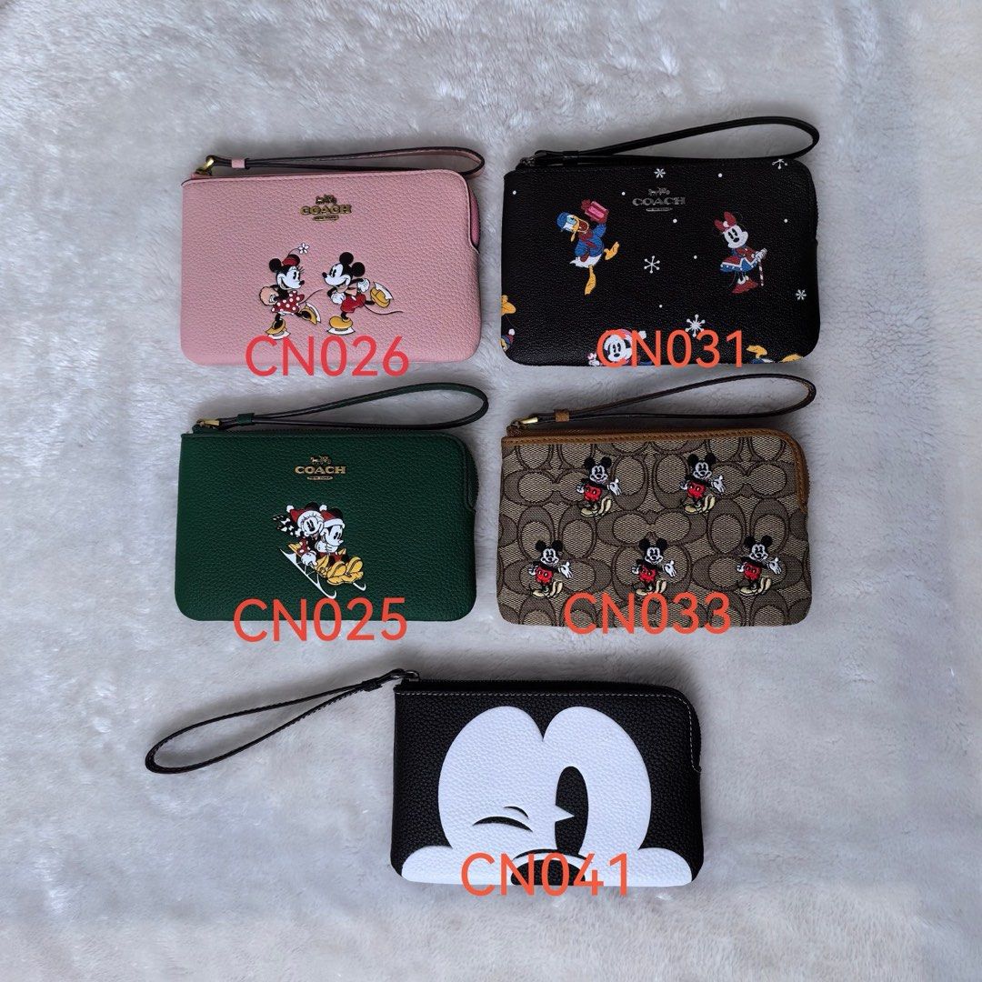 Coach mickey mouse coin purse discount