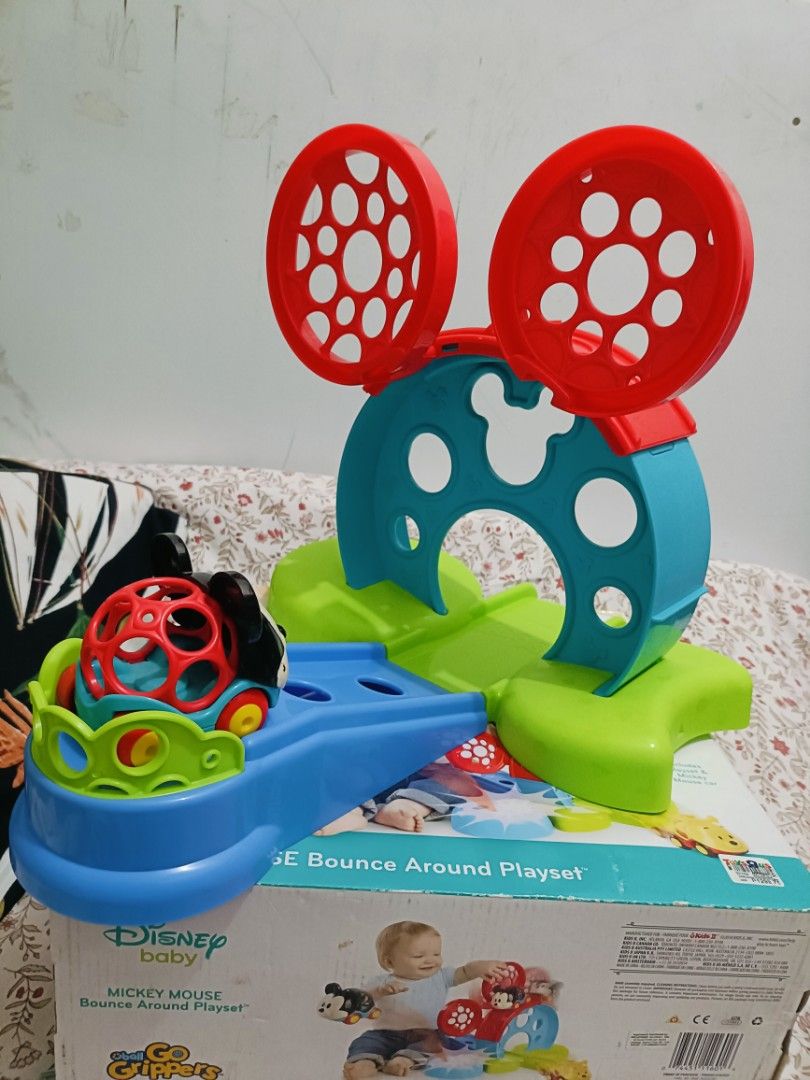 Disney baby mickey mouse bounce around hotsell playset
