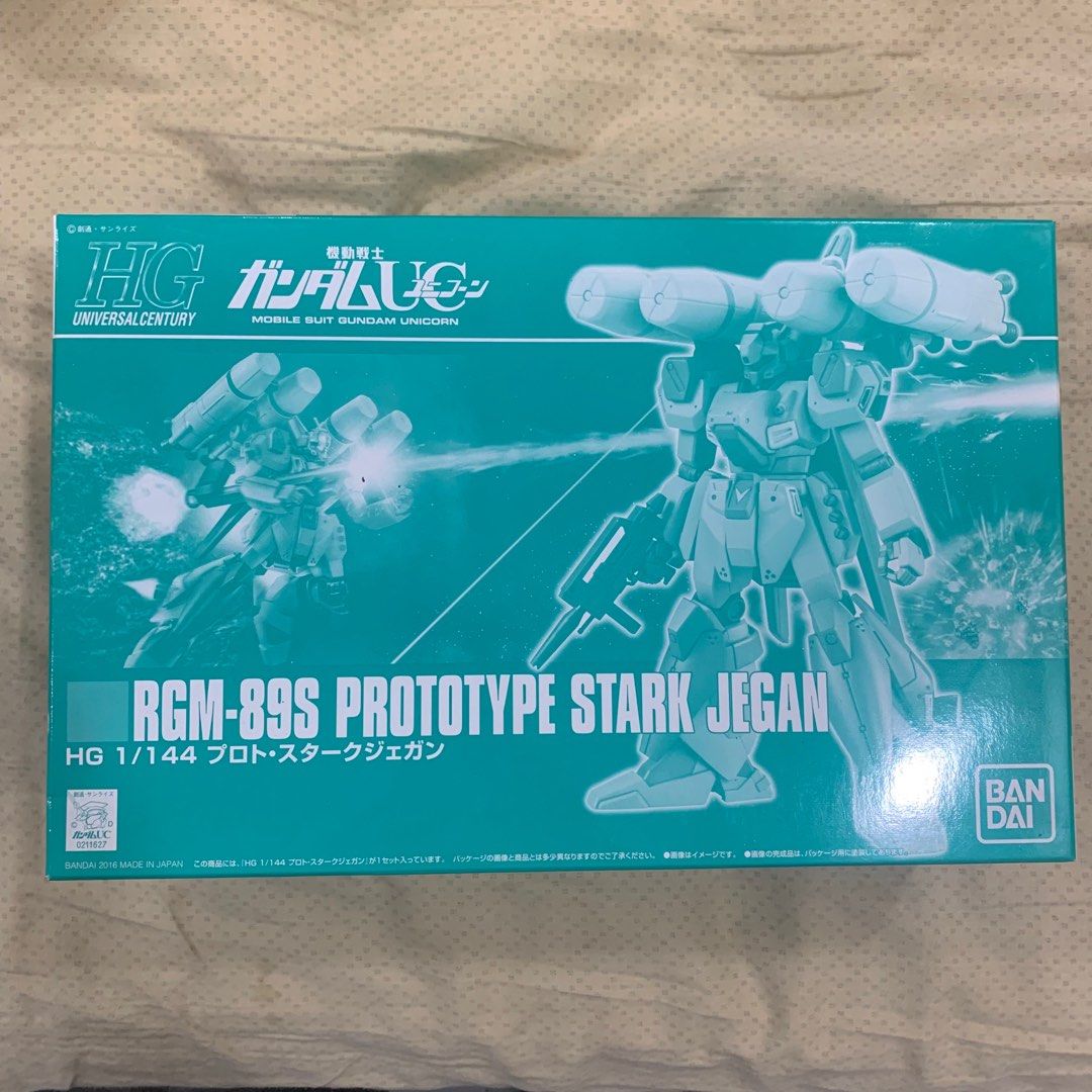 Bandai HGUC – RGM-89S Stark Jegan, Kit 1/144 à Clipser, Avec Bazooka Et Fusil, Sans Colle Ni Peinture