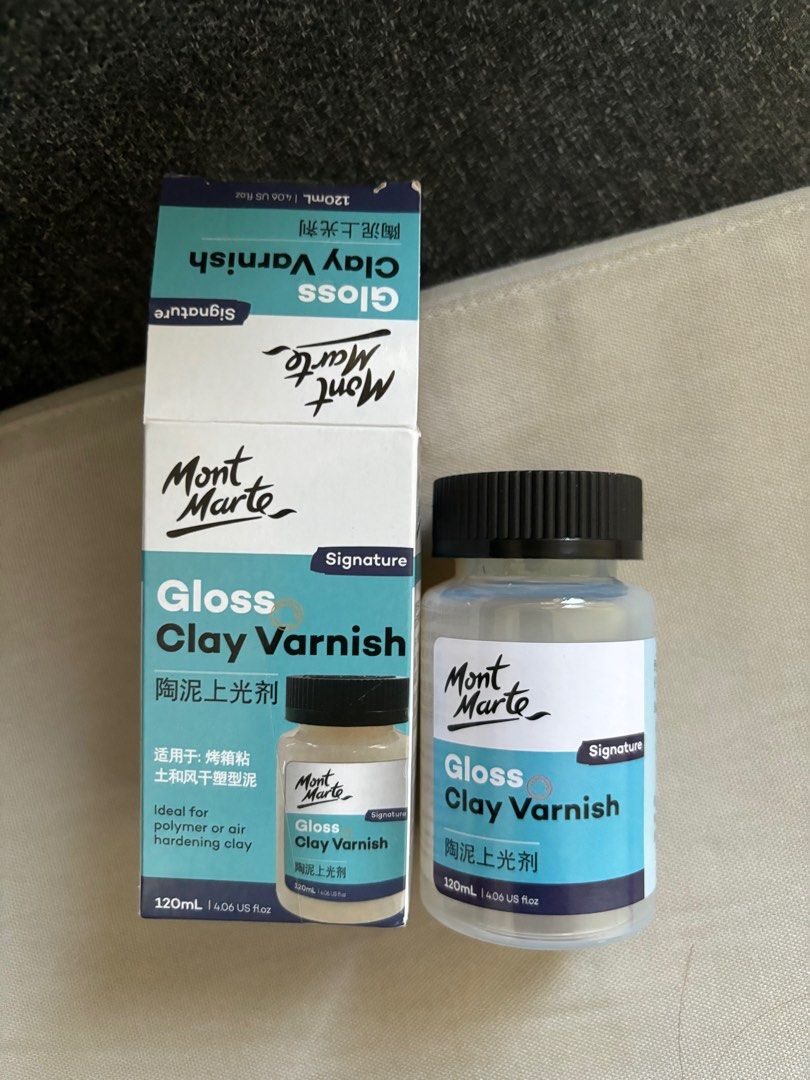 Mont Marte Gloss Clay Varnish, Hobbies & Toys, Stationery & Craft, Art & Prints on Carousell