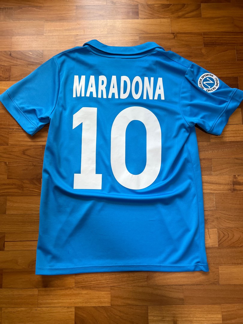 Napoli 87/88 Maradona home jersey, Men's Fashion, Activewear