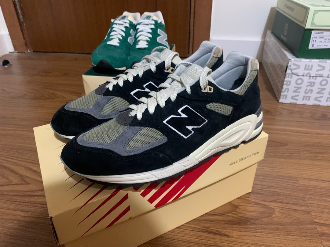 New Balance 990v2 MiUSA Teddy Santis Black Camo Men s Fashion