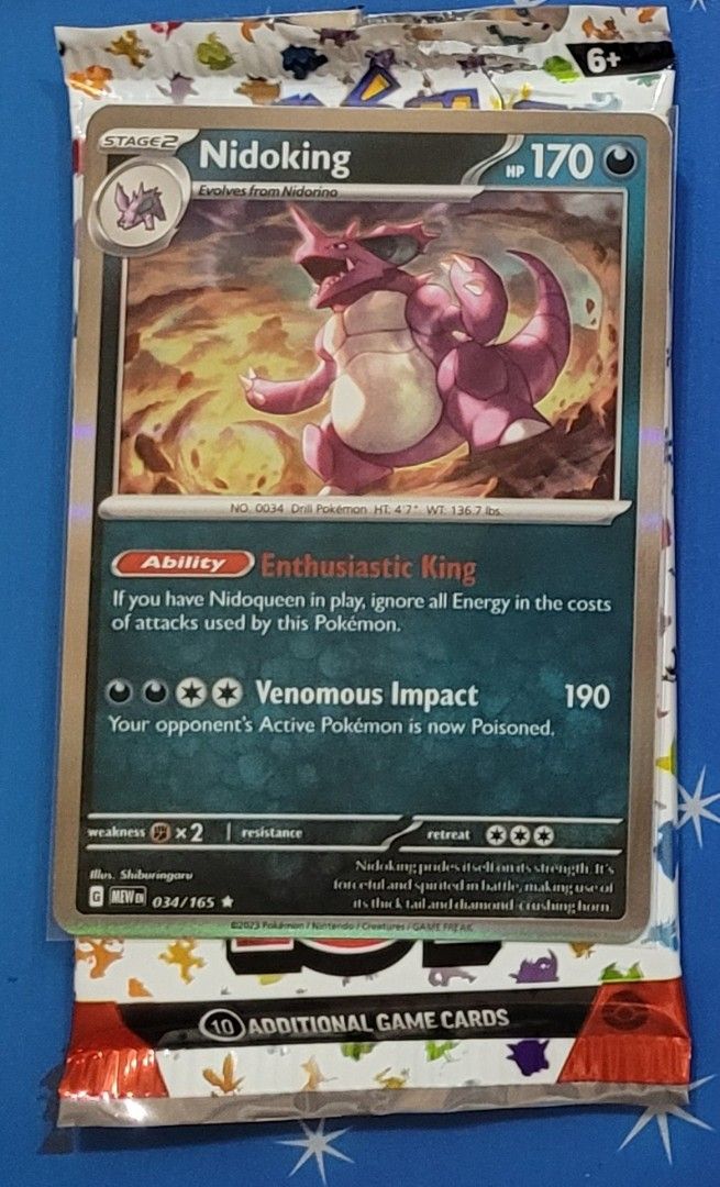 Nidoking Holo Rare Pokmon SV 151, Hobbies & Toys, Toys & Games on Carousell Nidoking Holo Rare Pokmon SV 151, Hobbies & Toys, Toys & Games on Carousell