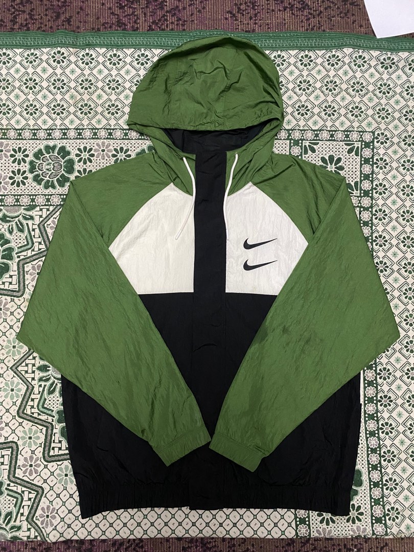 Nike double online swoosh jacket green