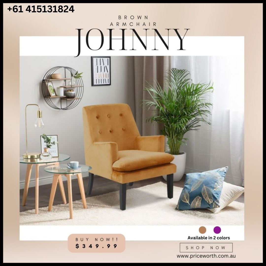 ON SALE BEAUTIFUL JOHNNY ARMCHAIR 349.99 only Home