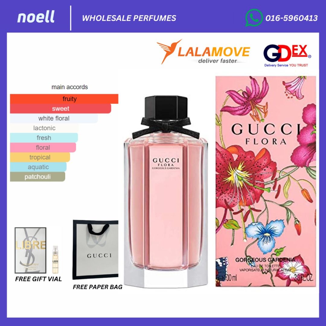 ORIGINAL] AUTHENTIC READY STOCK GUCCI FLORA GORGEOUS GARDENIA EDT