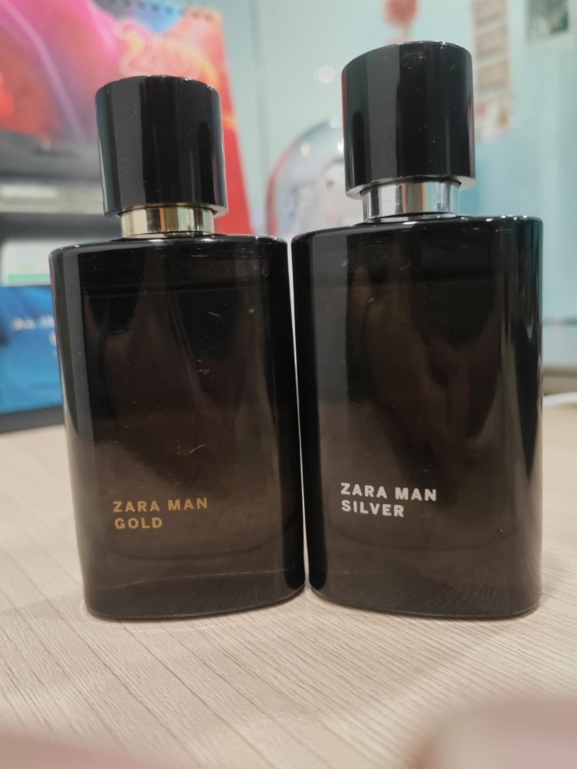 Zara gold hotsell and silver perfume