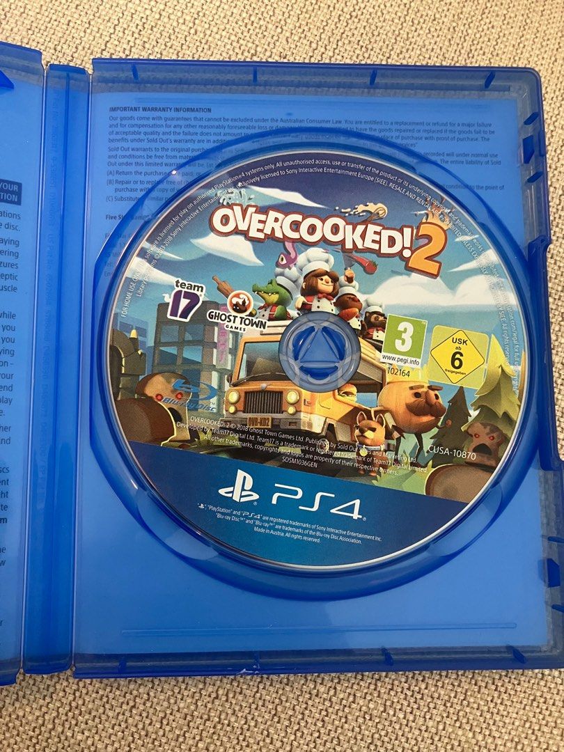 Overcooked 2 on PS4 Video Gaming Video Games PlayStation on