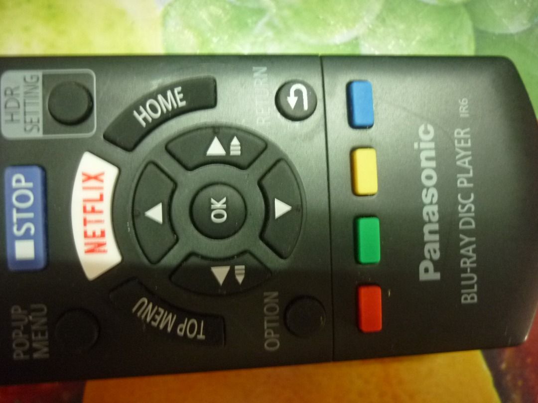 PANASONIC IR6 BLURAY DISC PLAYER remote control ORIGINAL, Audio