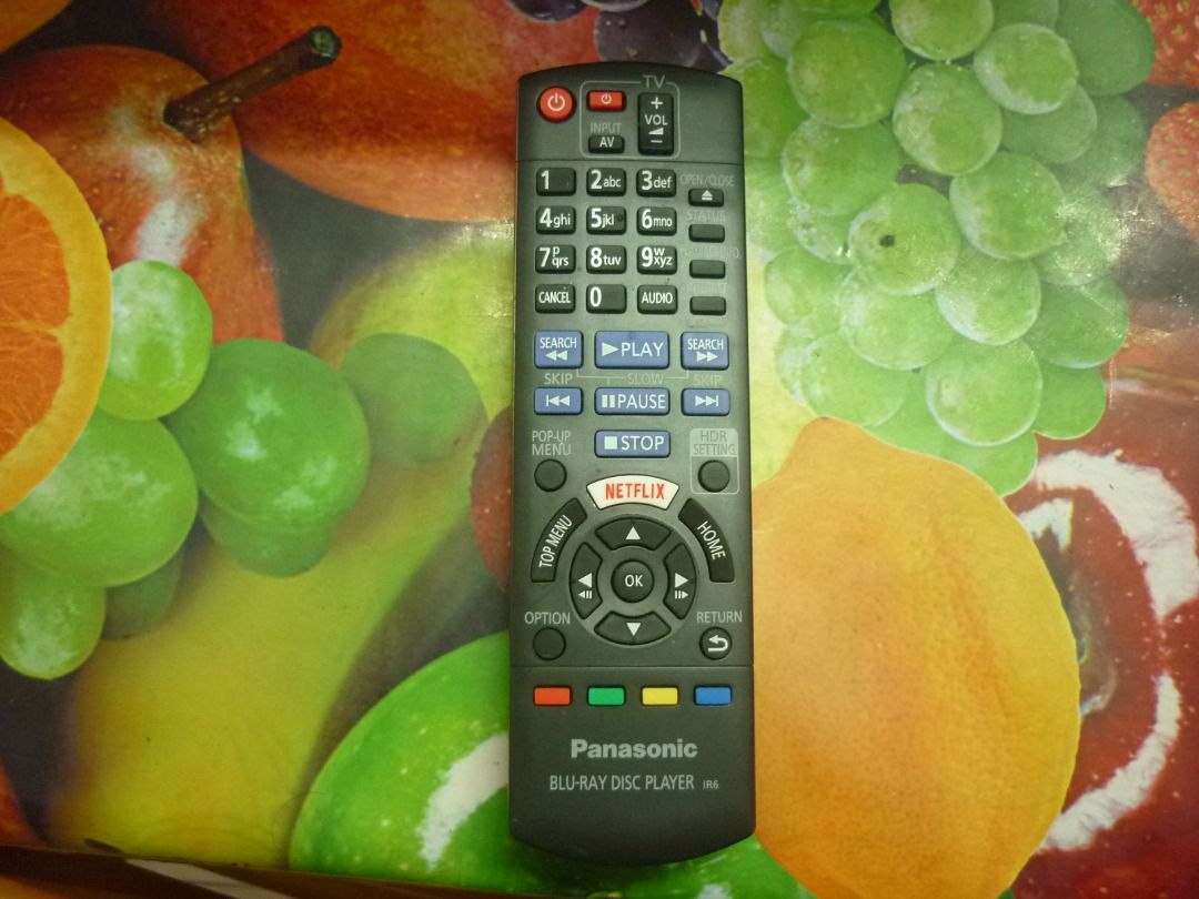 PANASONIC IR6 BLURAY DISC PLAYER remote control ORIGINAL, Audio