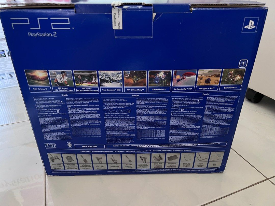 Back Ps2 Fat New Brand New (Open Box) PS2 Fat SCPH-30001 Console