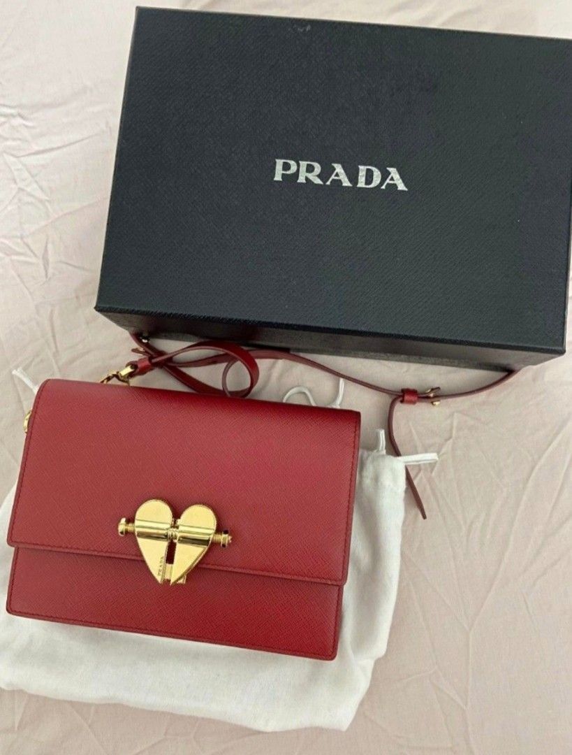 Prada Heart Shape Bag Luxury Bags Wallets on Carousell