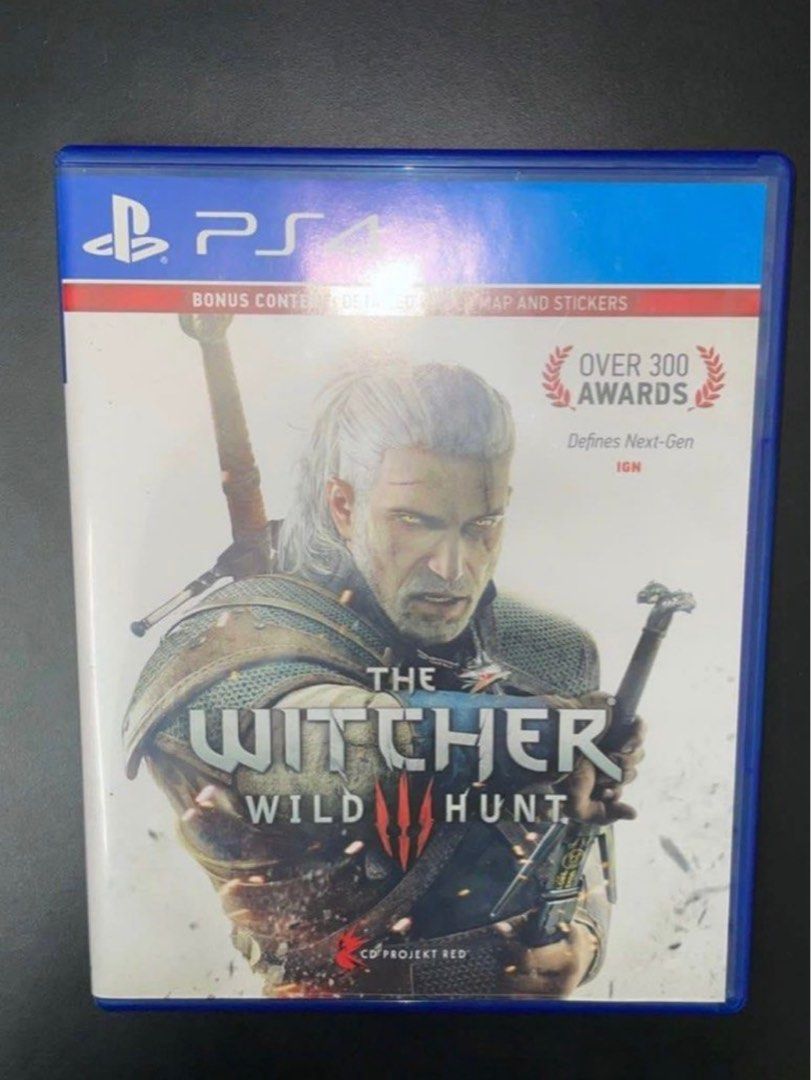 PS4) THE WITCHER WILD HUNT, Video Gaming, Video Games, PlayStation