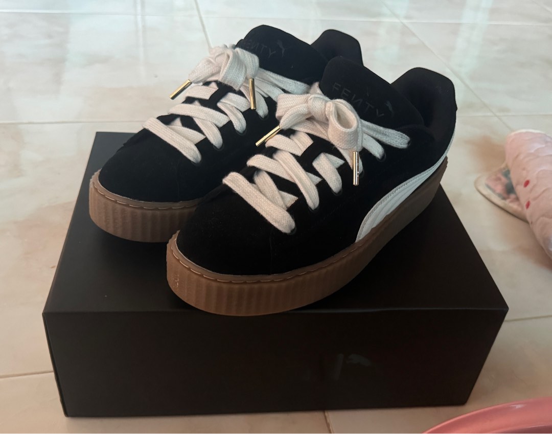 Puma creepers deals dark pink