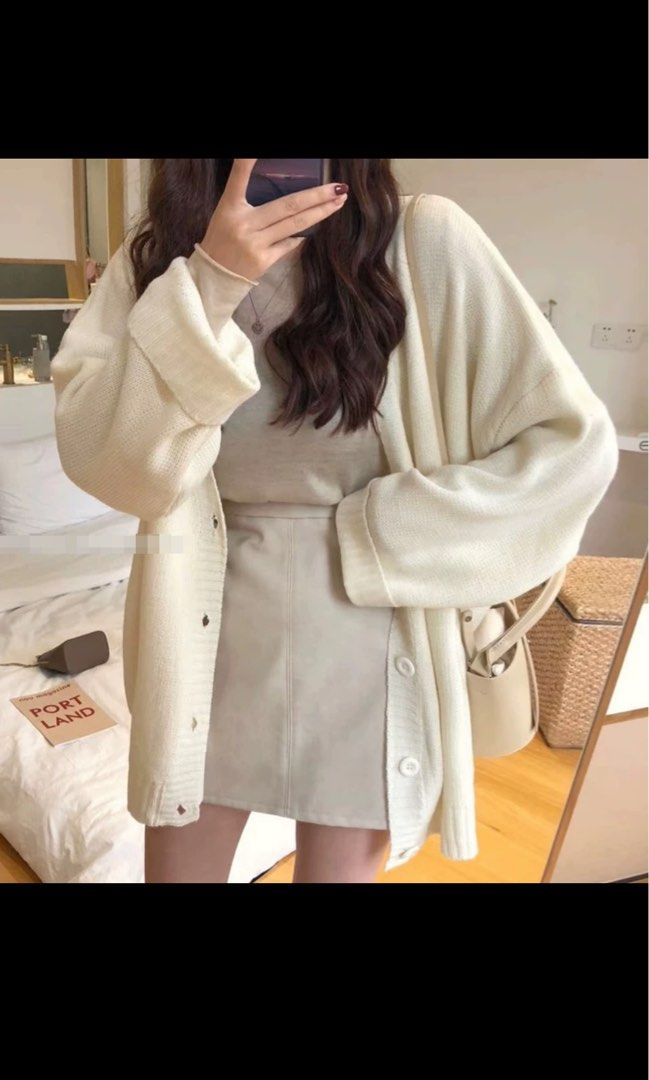 Pure white cardigan online