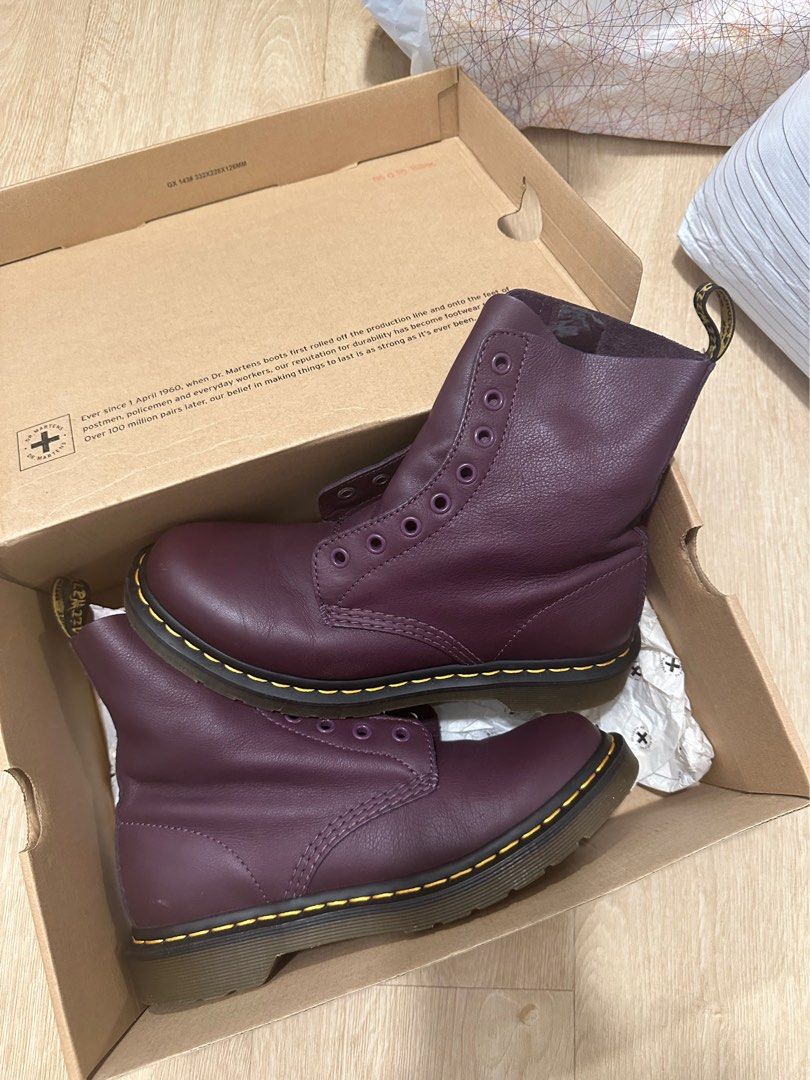 Purple shop dr martens