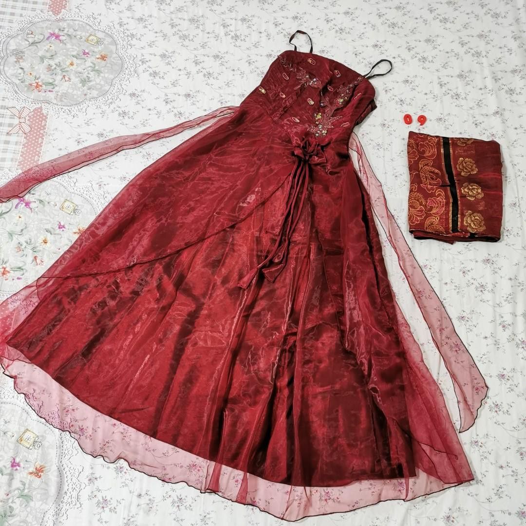 Maroon occasion dresses sale