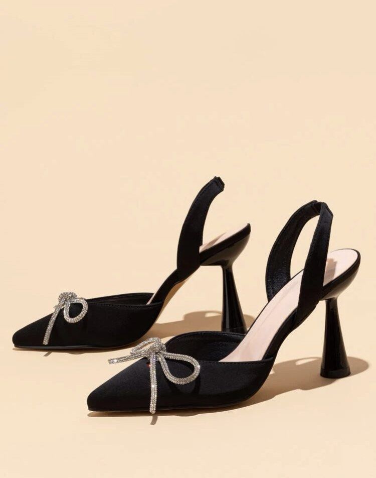 Rhinestone Heels, Women's Fashion, Footwear, Heels on Carousell