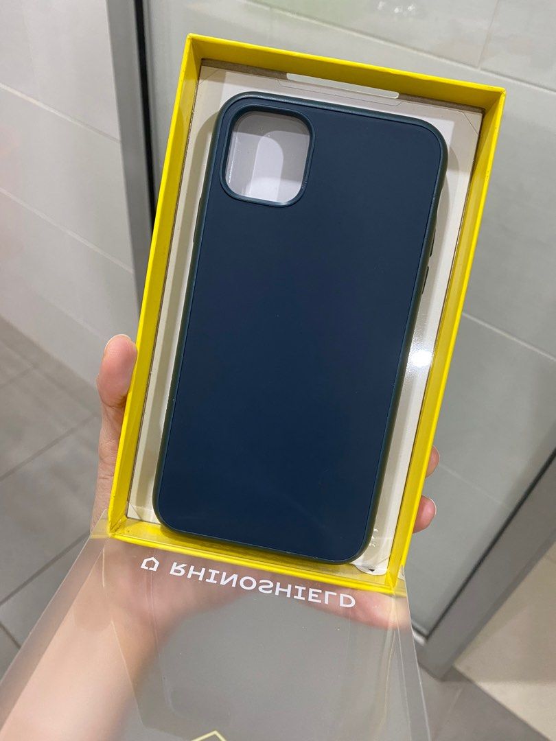 NEW! [Ori] RhinoShield Crashguard NX Gray & Midnight Blue (IPhone 13 Pro  Max), Mobile Phones & Gadgets, Mobile & Gadget Accessories, Cases & Covers  on Carousell