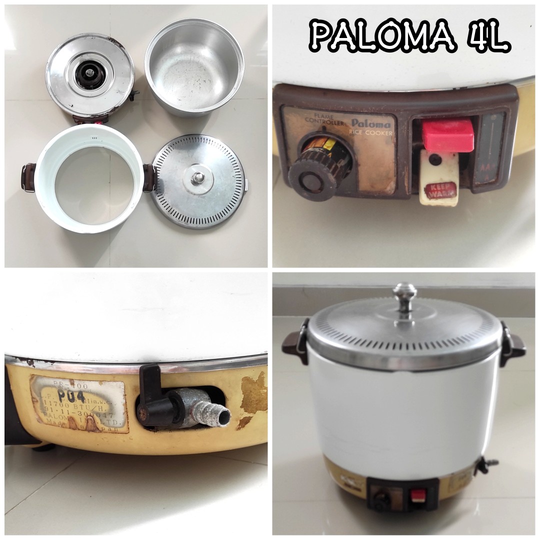 PALOMA Rice Cooker Large Volume Natural Gas MAX 6 liters LPG PR-6DSS F/S  JAPAN
