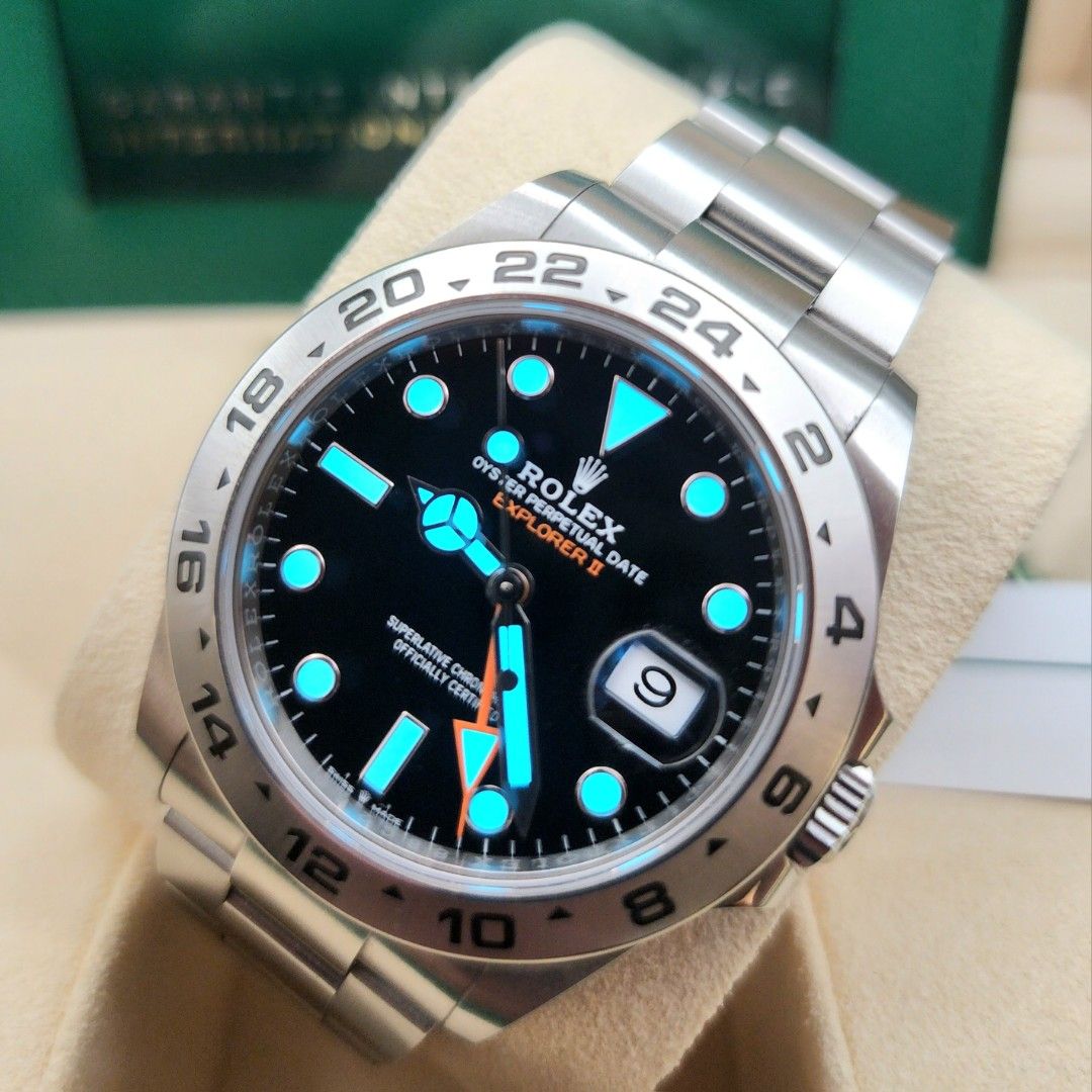 Rolex explorer 2 blue dial store
