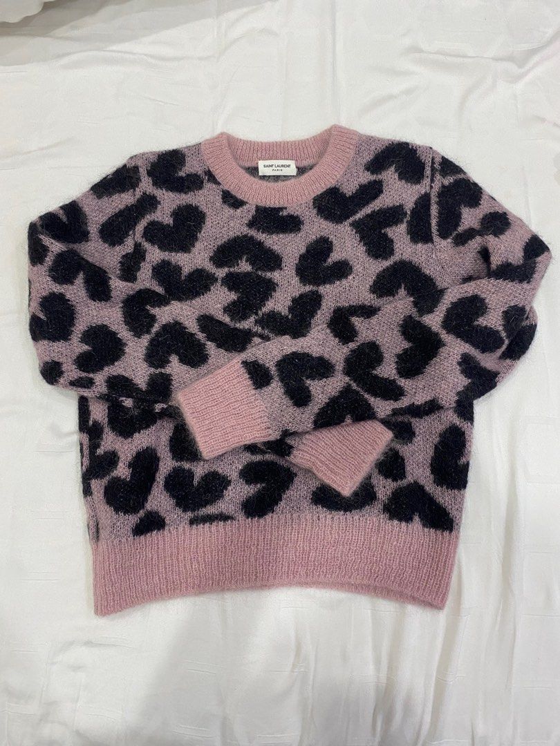Saint laurent heart sweater on sale
