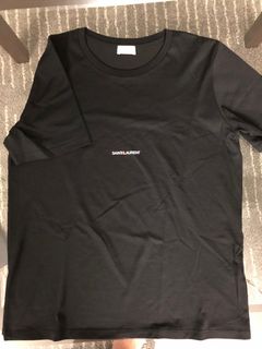 Saint laurent top box logo tee