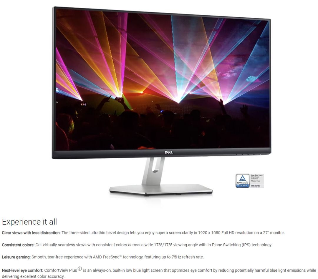 新品未開封 Dell デル27インチ モニター - S2721HN 2024年製